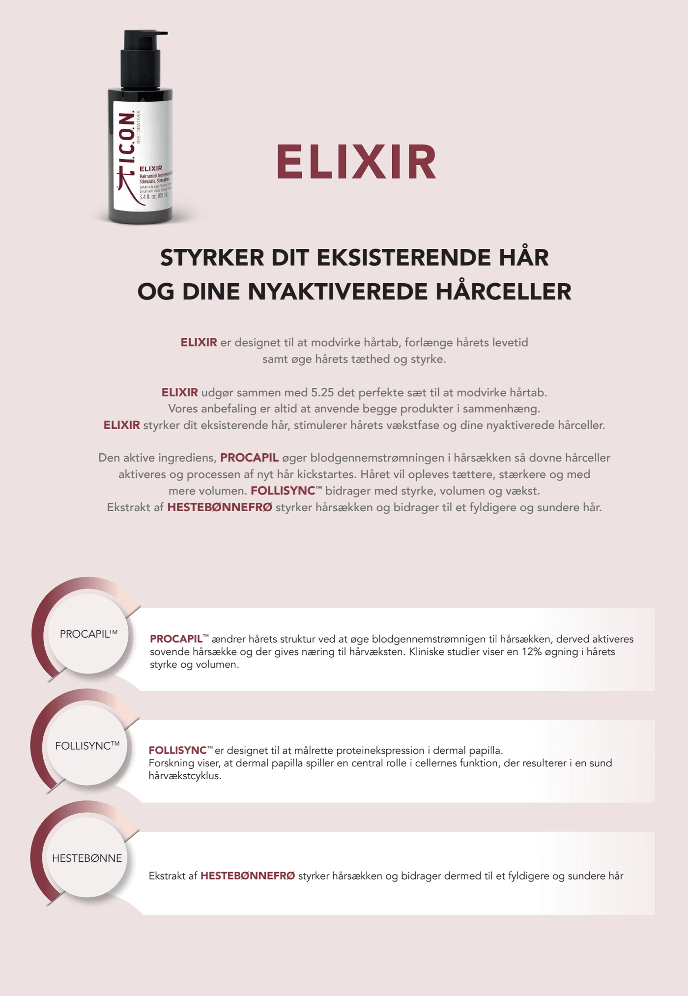 ELIXIR - Styrker dit hår og dine nyaktiverede hårceller